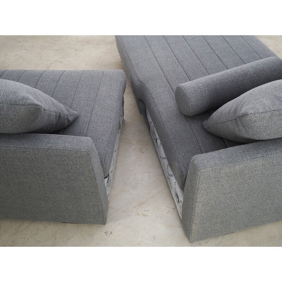 Image 1 of Skandinavisches graphitfarbenes Ecksofa, 2000er Jahre