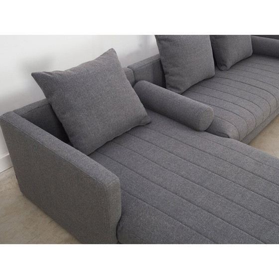 Image 1 of Skandinavisches graphitfarbenes Ecksofa, 2000er Jahre