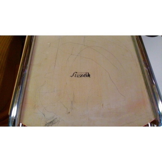 Image 1 of Rotes Schreibtischset mit Závody-Lack von Robert Slezák, 1930