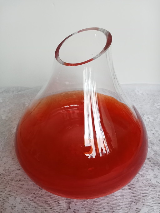 Separate Kunstvase Italien Ozzaro & Loranto Verwandte Glaskunst aus der Tschechischen Republik