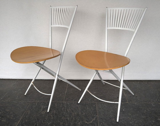 Image 1 of 2X Vintage-Klappstühle von Fly Line ( Set )