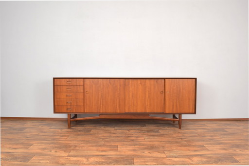 Dänisches Sideboard aus Teakholz mit Schubladen und Türen, 1960er Jahre