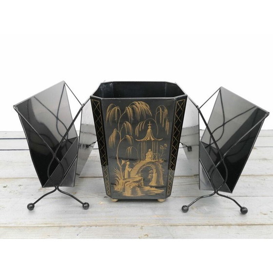 Image 1 of Ein Paar Zeitschriftenständer aus Zinn von Worcester Ware, 1960