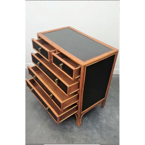 Image 1 of Vintage-Kommode aus Bambus, 1970er Jahre