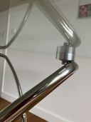 Runder Esstisch aus Glas
