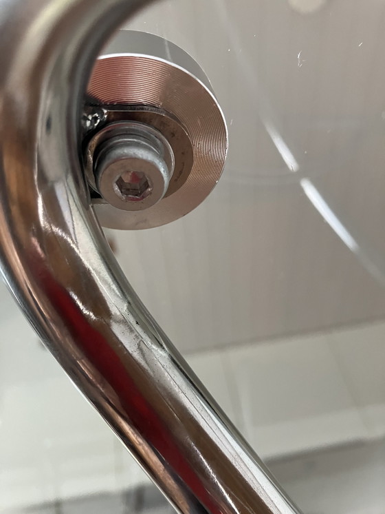 Image 1 of Runder Esstisch aus Glas