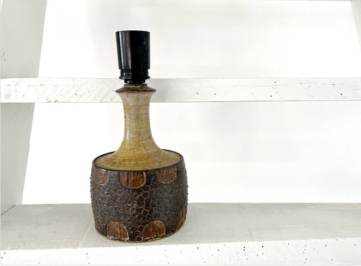 Jette Hellerøe Tischlampe/Lampenfuß, Dänisch Vintage, Handgemacht, Studio Keramik, 1970S
