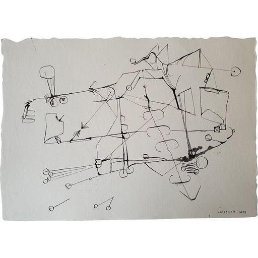 Alte Tusche auf Papier n 511 von Jérémie Iordanoff, 2009