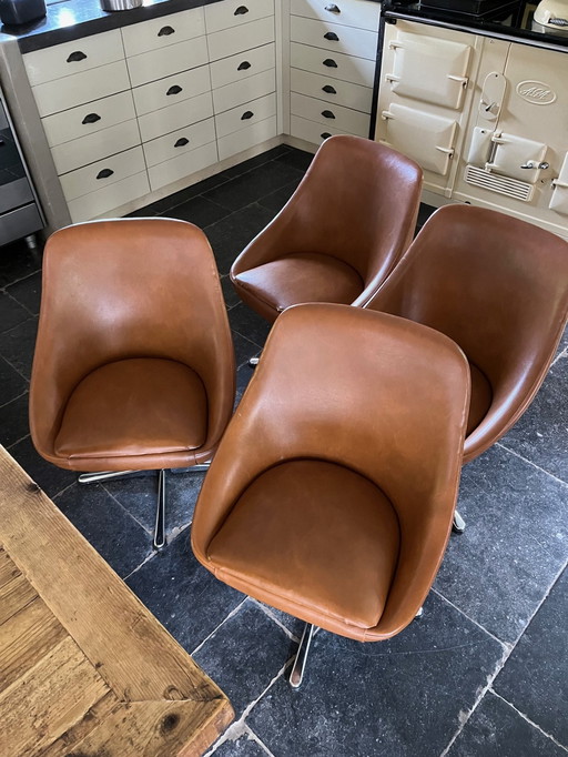 4x Vintage Retro-Schalensitz