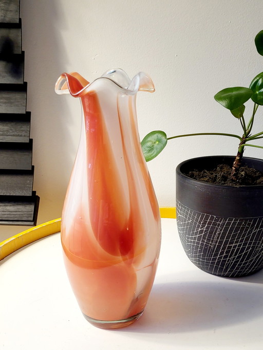 Vase aus Muranoglas, Mitte des Jahrhunderts, Carlo Moretti, Italien, 1960er-1970er Jahre