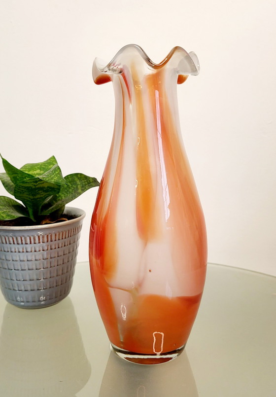 Image 1 of Vase aus Muranoglas, Mitte des Jahrhunderts, Carlo Moretti, Italien, 1960er-1970er Jahre