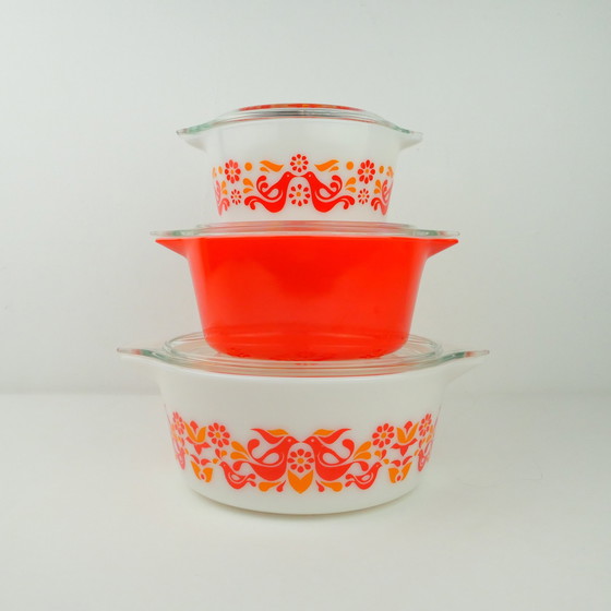 Image 1 of Pyrex Corning Freundschaft Backofen Schüssel Set 3