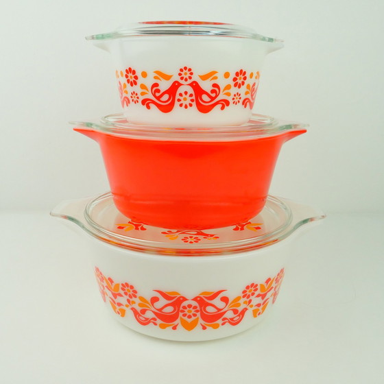 Image 1 of Pyrex Corning Freundschaft Backofen Schüssel Set 3
