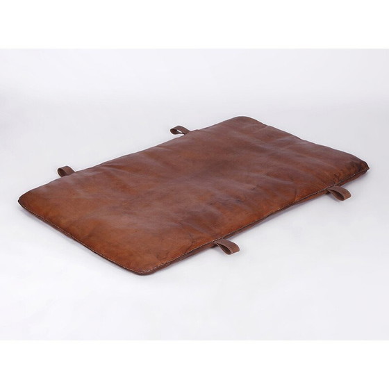 Image 1 of Tschechische Vintage-Leder-Turnmatte B, 1930er Jahre