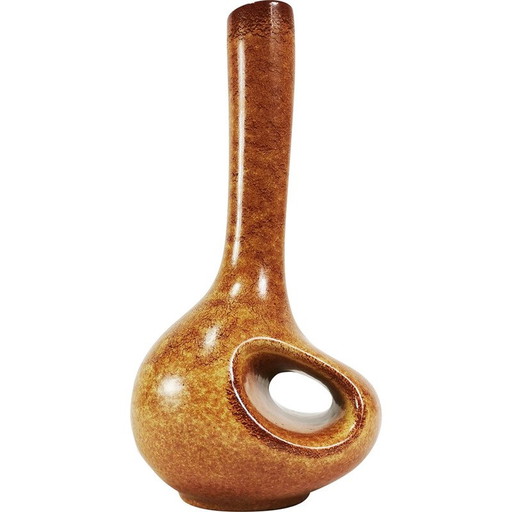 Alte Keramikvase von Roberto Rigon, Italien 1960