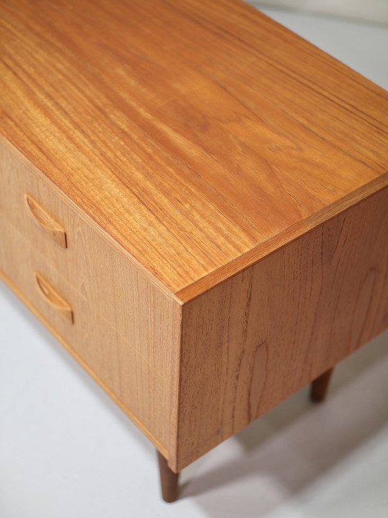 Image 1 of Clausen & Søn Doppelschubladenschrank Teak Dänisch