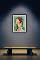 Amedeo Modigliani: "Porträt Lumia Czechowska". Auf der Platte signiert.