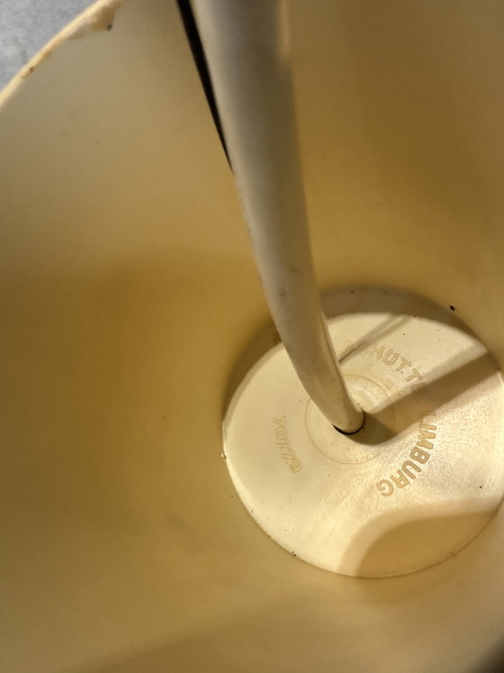 Image 1 of Vintage Glashütte Limburg Pendelleuchte - Opalin und Messing