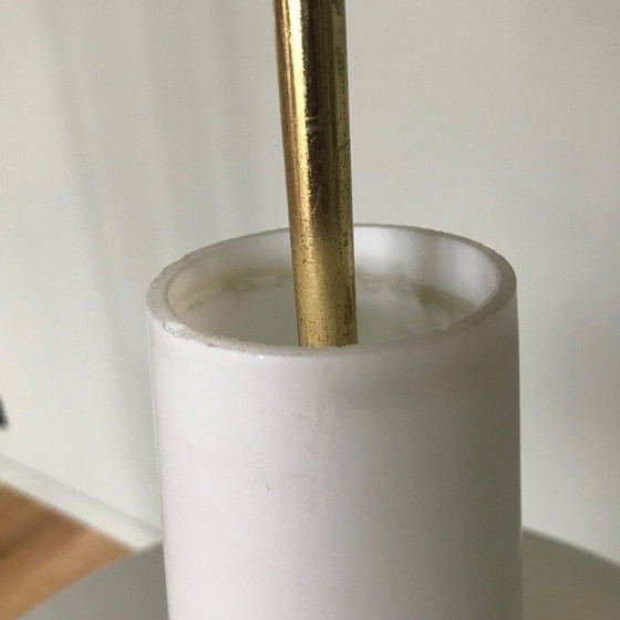 Image 1 of Opalin-Hängelampe, Jahrgang 1950