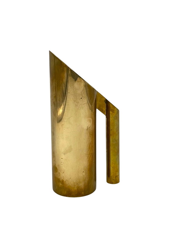 Image 1 of Hollywood Regency Messing Krug / Vase, Kaleb Italien 1970er