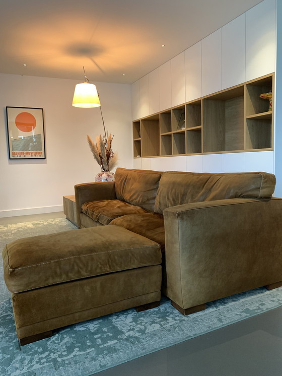 Image 1 of Geräumiges Sofa, Rofra Home, aufgerautes Leder (Cognac), industrieller Charakter