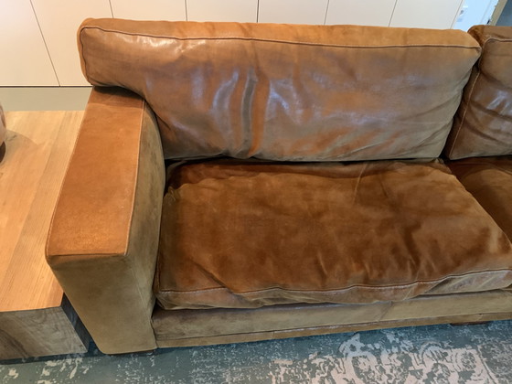 Image 1 of Geräumiges Sofa, Rofra Home, aufgerautes Leder (Cognac), industrieller Charakter