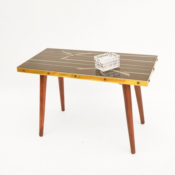 Image 1 of Vintage Aschenbecher aus Kristall mit Zigarettenetui von Julia, Polen 1980er Jahre