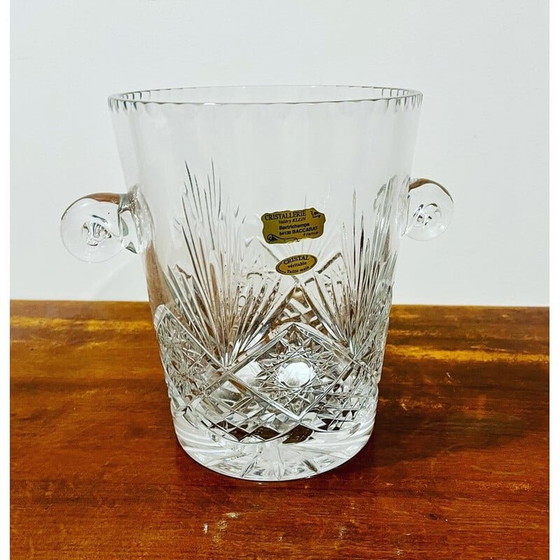 Image 1 of Vintage-Champagnerkühler aus Baccarat-Kristall, Frankreich