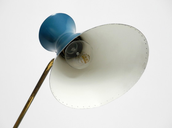 Image 1 of Wunderschöne große italienische Mid Century Diabolo Tischlampe mit drehbarem Hals