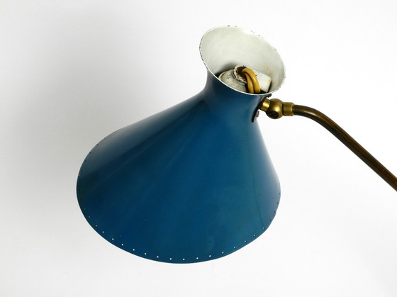 Image 1 of Wunderschöne große italienische Mid Century Diabolo Tischlampe mit drehbarem Hals