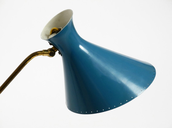 Image 1 of Wunderschöne große italienische Mid Century Diabolo Tischlampe mit drehbarem Hals