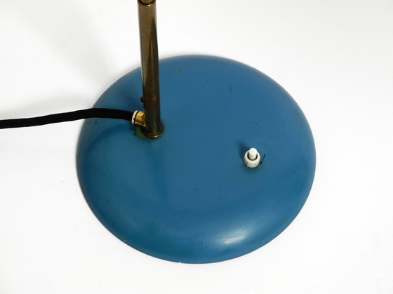 Image 1 of Wunderschöne große italienische Mid Century Diabolo Tischlampe mit drehbarem Hals