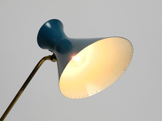 Image 1 of Wunderschöne große italienische Mid Century Diabolo Tischlampe mit drehbarem Hals