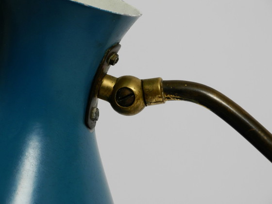 Image 1 of Wunderschöne große italienische Mid Century Diabolo Tischlampe mit drehbarem Hals