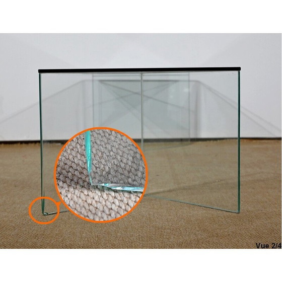Image 1 of Rechteckiger Couchtisch aus Glas, 1970