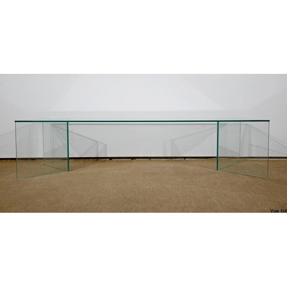 Image 1 of Rechteckiger Couchtisch aus Glas, 1970