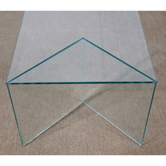 Image 1 of Rechteckiger Couchtisch aus Glas, 1970