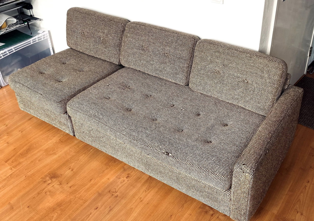 Artifort Modular Vintage Retro Sofa Braun 350 Whoppah