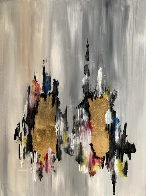 Hanna Dabko Gemälde "Nachtstadt".