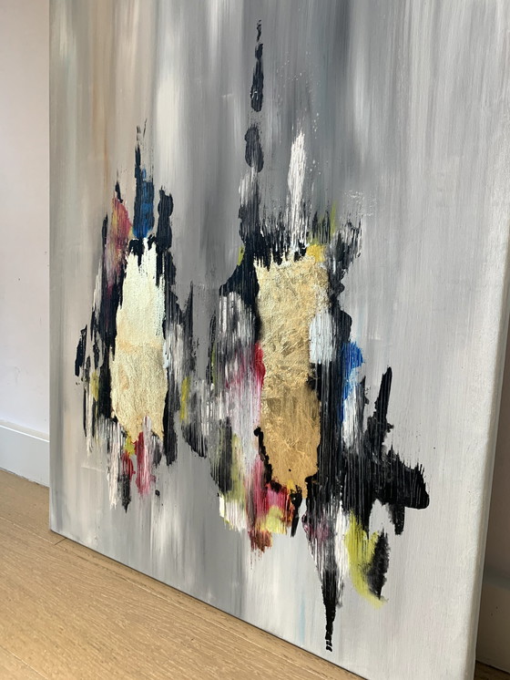 Image 1 of Hanna Dabko Gemälde "Nachtstadt".