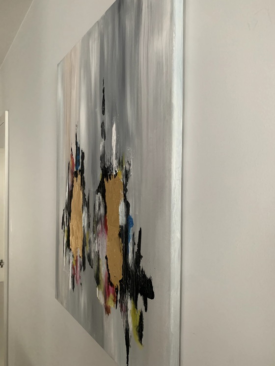 Image 1 of Hanna Dabko Gemälde "Nachtstadt".