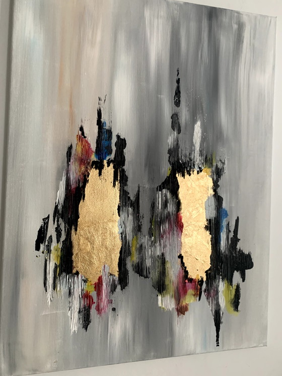 Image 1 of Hanna Dabko Gemälde "Nachtstadt".