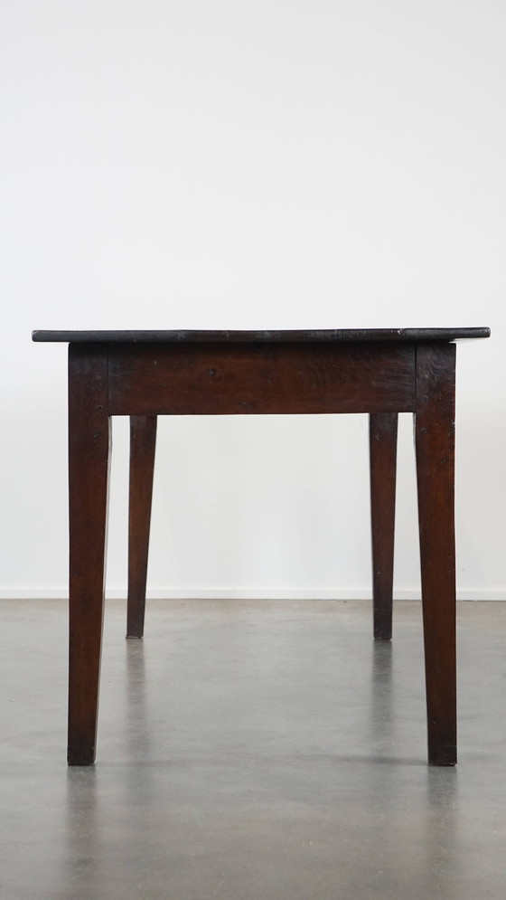 Image 1 of Französischer Esstisch aus Holz mit 2 Schubladen