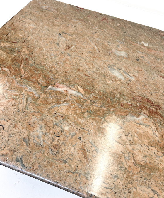 Image 1 of 1x Travertin-Couchtisch in Tropfenform