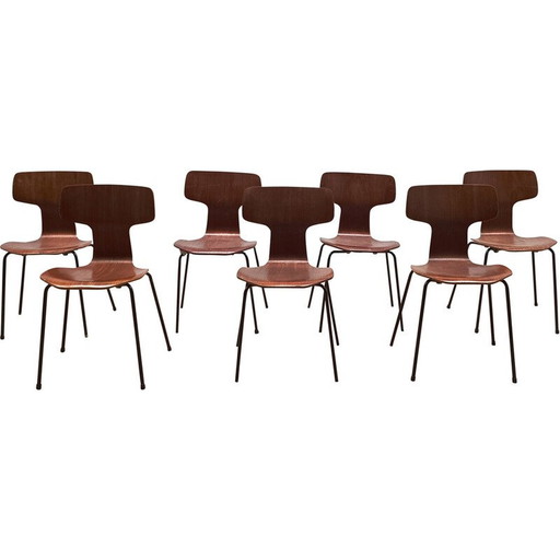 Vintage 3103 Massivholzstuhl von Fritz Hansen