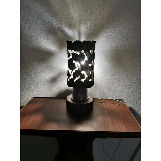Image 1 of Brutalistische Lampe aus Zinn, Italien 1960