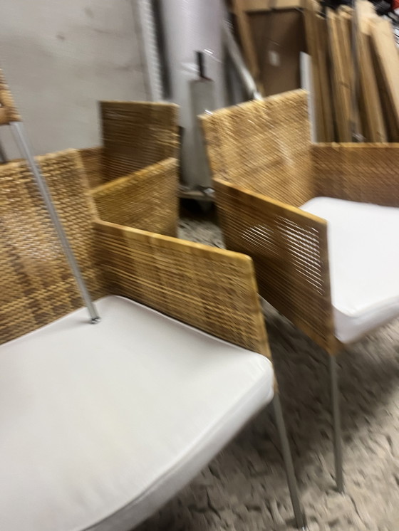 Image 1 of 6X Rattan Tiba Etikett Gerard Van Den Berg