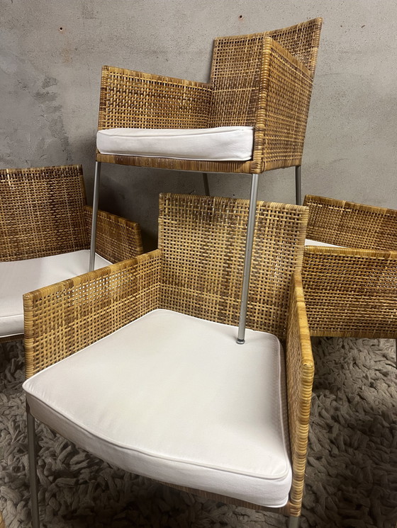 Image 1 of 6X Rattan Tiba Etikett Gerard Van Den Berg