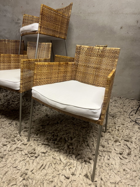 Image 1 of 6X Rattan Tiba Etikett Gerard Van Den Berg