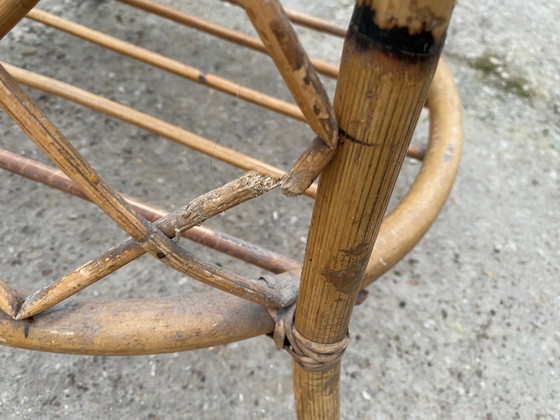 Image 1 of Mantelständer aus Rattan Vintage 1970